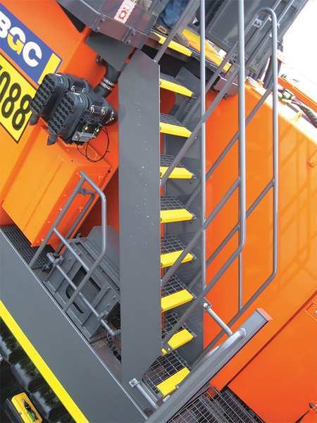 Anti-Slip Stair Nosing, Ylw, 35-7/16in W, 02-620