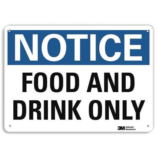 Notice Sign, RecycldReflecAlum, 10inWx7inH, U5-1229-RA_10X7