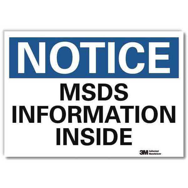 Notice Sign, 7inx10in, Reflective Sheeting