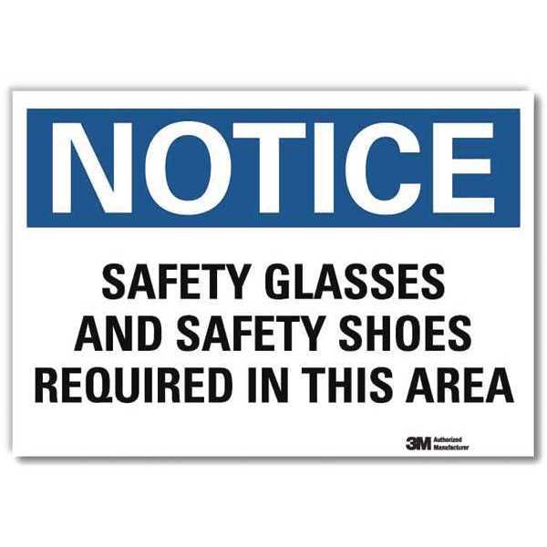 NoticeSign, ReflecSelfAdhVinyl, 10inWx7inH, U5-1495-RD_10X7