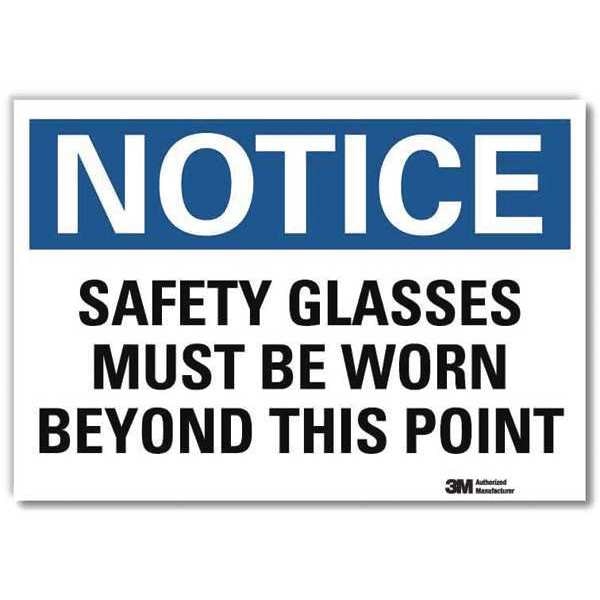 NoticeSign, ReflcSelfAdhVinyl, 14inWx10inH, U5-1499-RD_14X10