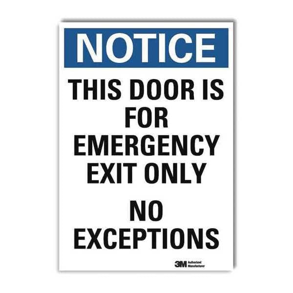 Emergency Exit Sign, English, 7