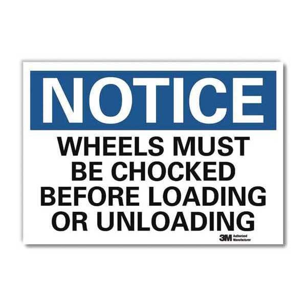 Notice Sign, 7 in H, 10 in W, Reflective Sheeting, Vertical Rectangle, English, U5-1627-RD_10X7