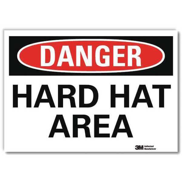 Danger Sign, Self-Adhesv Mount, 7inWx5inH, U3-1548-RD_7X5