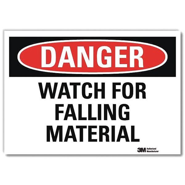 Danger Sign, 7 in H, 10 in W, Reflective Sheeting, Vertical Rectangle, English, U3-2043-RD_10X7