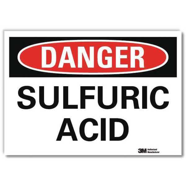 Danger Sign, 10 in H, 14 in W, Horizontal Rectangle, English, U3-1997-RD_14X10