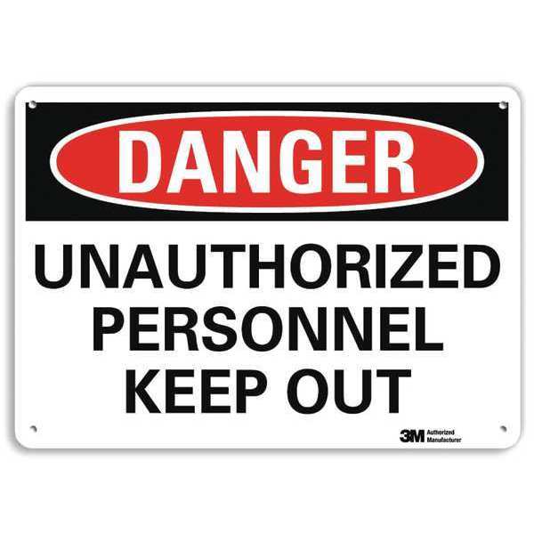 Danger Sign, 4 Hole Mount, 10in W x 7in H, U3-2025-RA_10X7