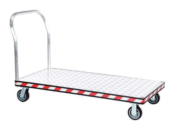 Aluminum Treadplate Platform Truck Single Handle 30 x 60