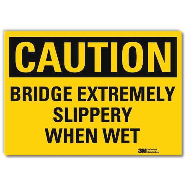 Safety Sign, 5 in H, 7 in Width, Reflective Sheeting, Horizontal Rectangle, English, U4-1094-RD_7X5