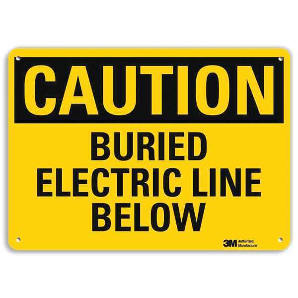 Safety Sign, 7 in Height, 10 in Width, Aluminum, Vertical Rectangle, English, U4-1100-RA_10X7