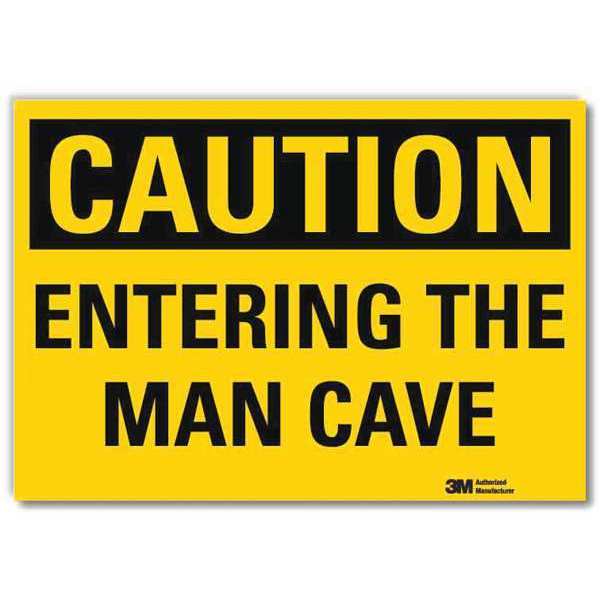 Safety Sign, Self-Adhesive Vinyl, 7in.W, U4-1260-RD_7X5