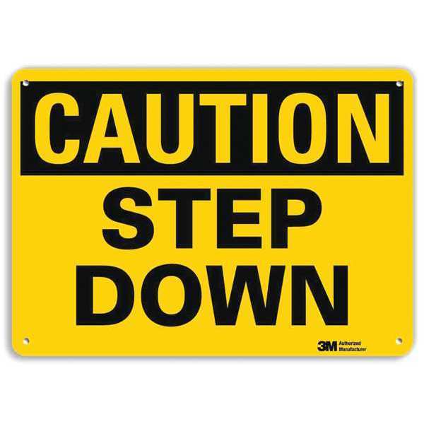 Safety Sign, 7 in Height, 10 in Width, Aluminum, Vertical Rectangle, English, U4-1688-RA_10X7