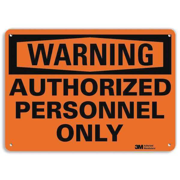 Admittance Sign, Recycled Aluminum, 7 in H