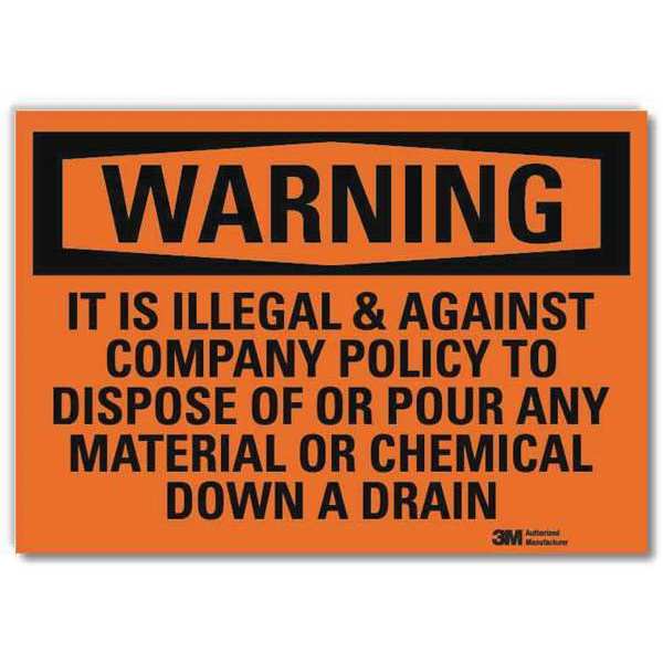 Security Sign, 7 in H, 10 in W, Vertical Rectangle, English, U6-1131-RD_10X7
