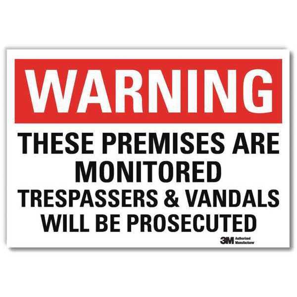 Admittance Sign, 10 in. H x 14 in. W, Text
