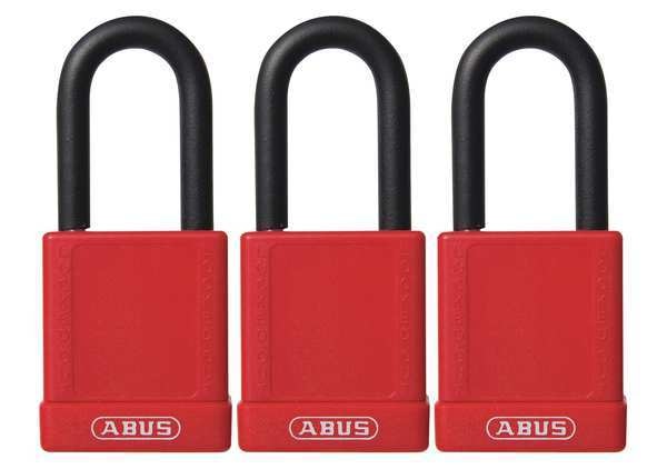 Lockout Padlock, KA, Red, 1-3/4