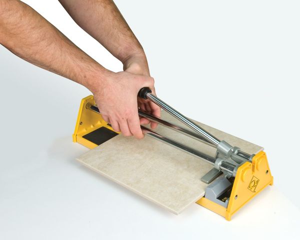 Tile Cutter, 1/2 In Cap, 14 In, Yellow