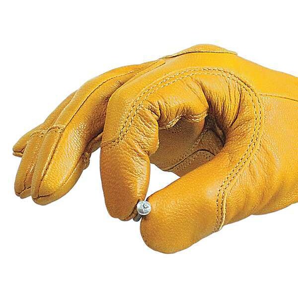 Arc Flash Gloves, Goat Grain Leather, L, PR