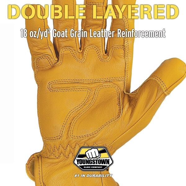 Arc Flash Gloves, Goat Grain Leather, L, PR