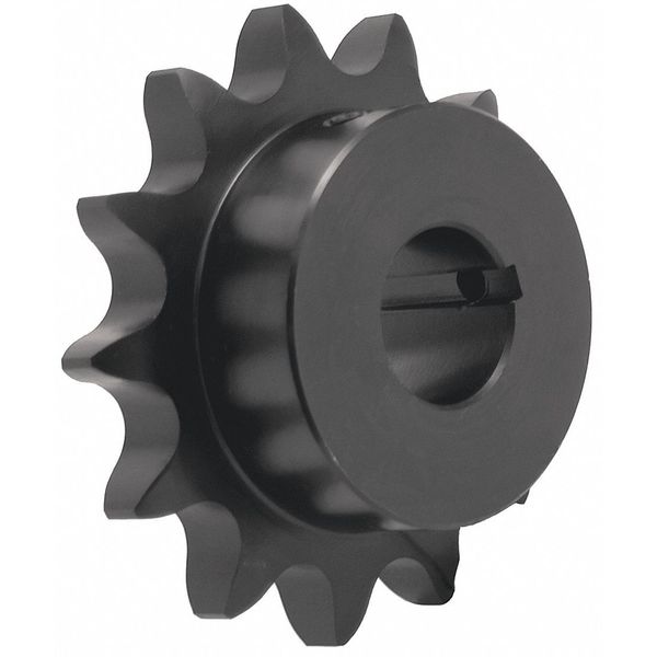 Finished Bore with Keyway & SS Bore Sprocket, 60 Chain Size, 1-7/16 Bore Dia., 18 # of Teeth
