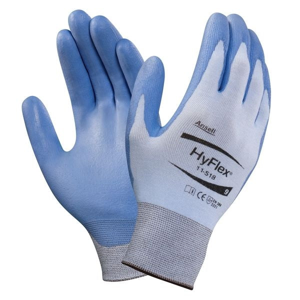 Cut Resistant Coated Gloves, A2 Cut Level, Polyurethane, S, 1 PR