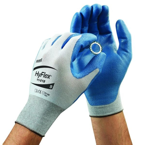 Cut Resistant Coated Gloves, A2 Cut Level, Polyurethane, S, 1 PR
