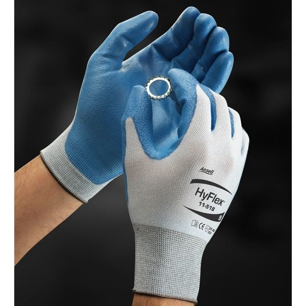 Cut Resistant Coated Gloves, A2 Cut Level, Polyurethane, S, 1 PR