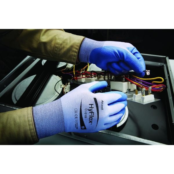 Cut Resistant Coated Gloves, A2 Cut Level, Polyurethane, S, 1 PR