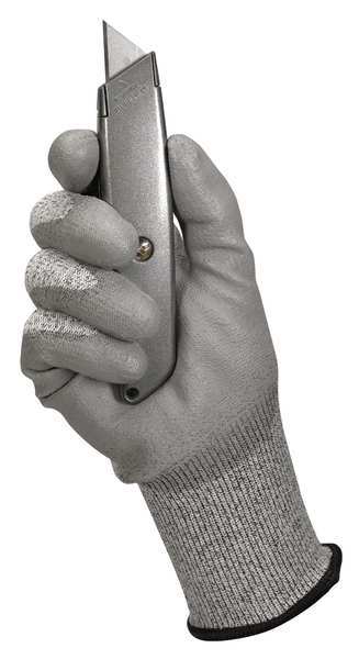 Cut Resist Gloves, S, Gray/Salt Pepper, PR
