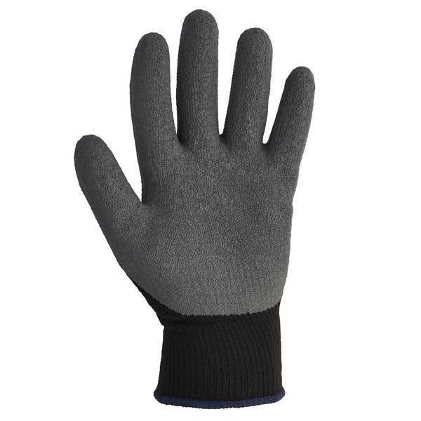 G40 Latex Coated Gloves (97272), Black & Grey, Large (9), 1 Pair