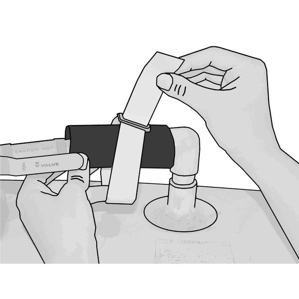 Cinch Strap, No Adhesive, 24 in, 2 in Wd, White, 10 PK