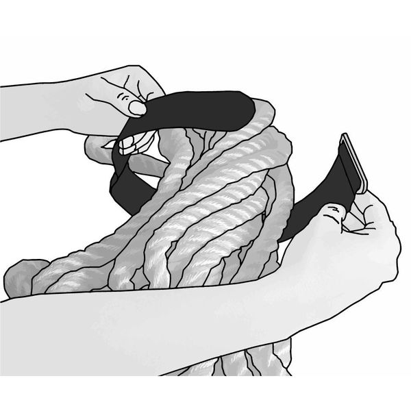 Cinch Strap, No Adhesive, 24 in, 2 in Wd, Black, 10 PK