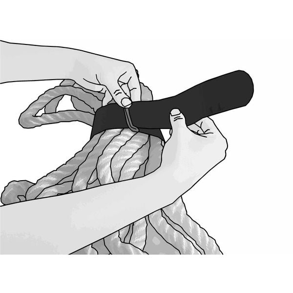 Cinch Strap, No Adhesive, 18 in, 2 in Wd, Black, 10 PK