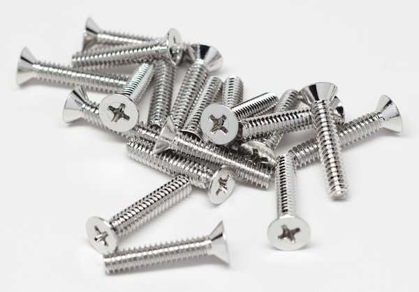 #10-24 x 1/2 in Phillips Flat Machine Screw, NL-19 18-8 Stainless Steel, 100 PK
