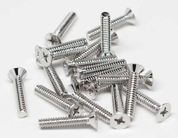 #8-32 x 1/2 in Phillips Flat Machine Screw, NL-19 18-8 Stainless Steel, 100 PK