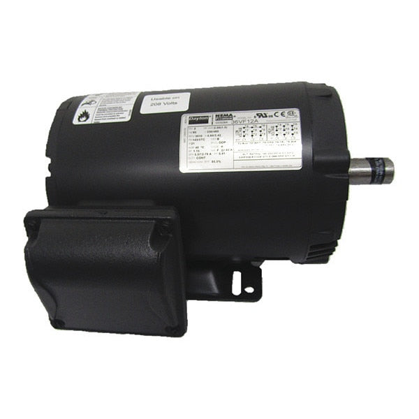 3-Phase General Purpose Motor, 2 HP, 143/5TC Frame, 230/460V AC Voltage, 3,450 Nameplate RPM
