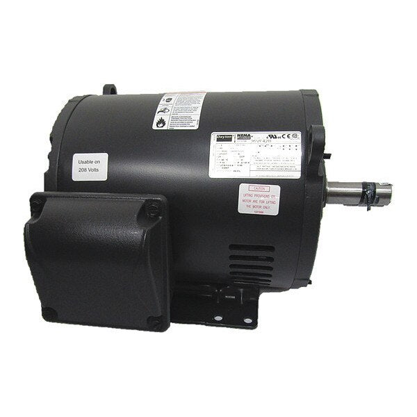 3-Phase General Purpose Motor, 10 HP, 213/5T Frame, 230/460V AC Voltage, 3,535 Nameplate RPM
