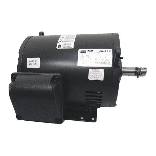 3-Phase General Purpose Motor, 15 HP, 213/5T Frame, 230/460V AC Voltage, 3,530 Nameplate RPM