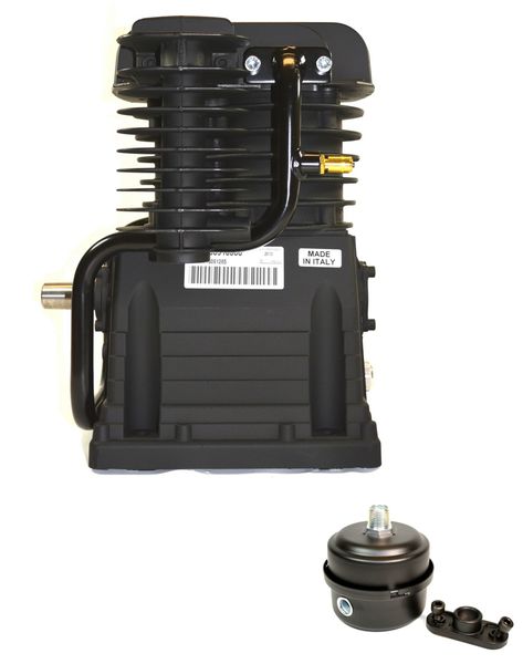 Air Compressor Pump, 5, Two Stage Stage, 1.44 qt Oil Capacity, 2 Cylinder