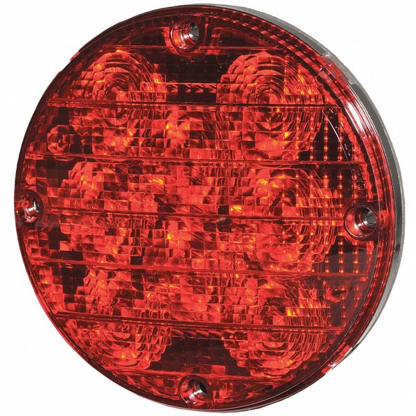 Bus Warning Light, LED, 7.2In H, Red