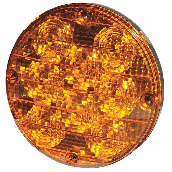 Bus Warning Light, LED, 7.2In H, Amber