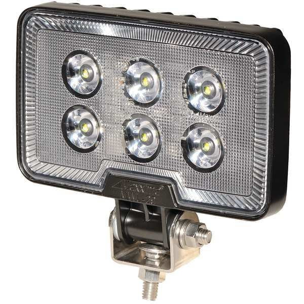 Work Light, Rectangular, Clear, 1200 Lumens