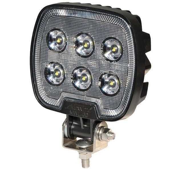 Work Light, Square, Clear Lens, 1200 Lumens
