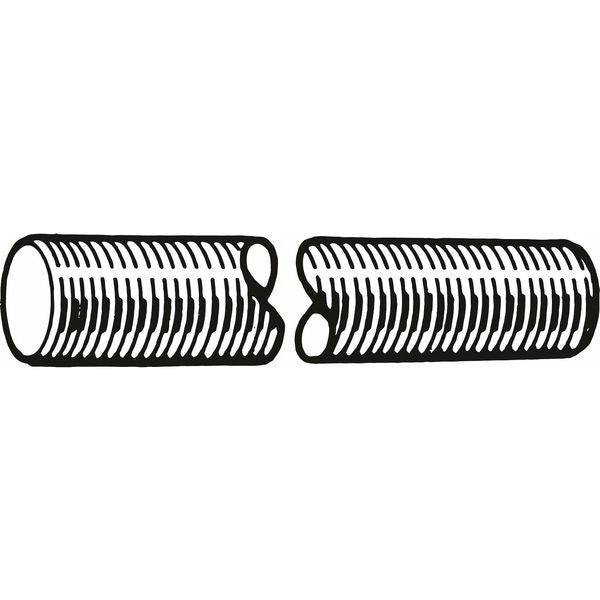 Fully Threaded Rod, M24-1.5mm, 1 m, Steel, Class 4.8, Zinc Plated Finish