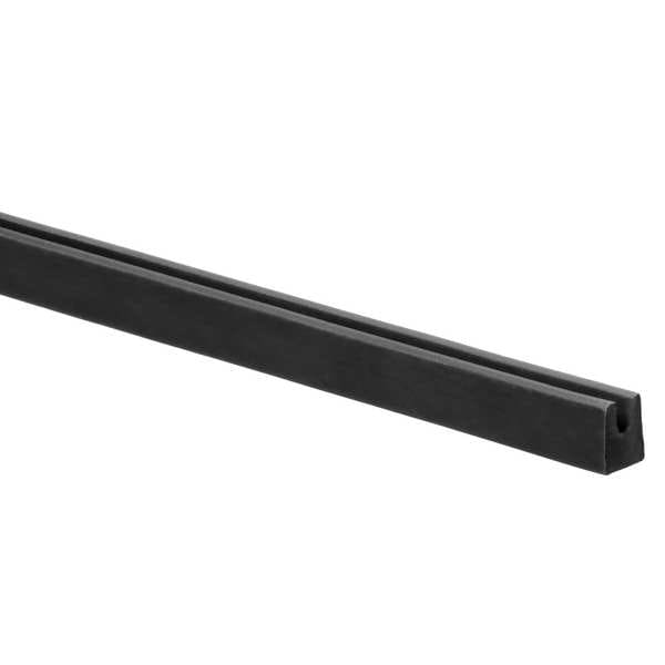 Rubber Edging, SBR, 100 ft Length, Non-Adhesive Backing, 7/32 in Overall Width, Style: B