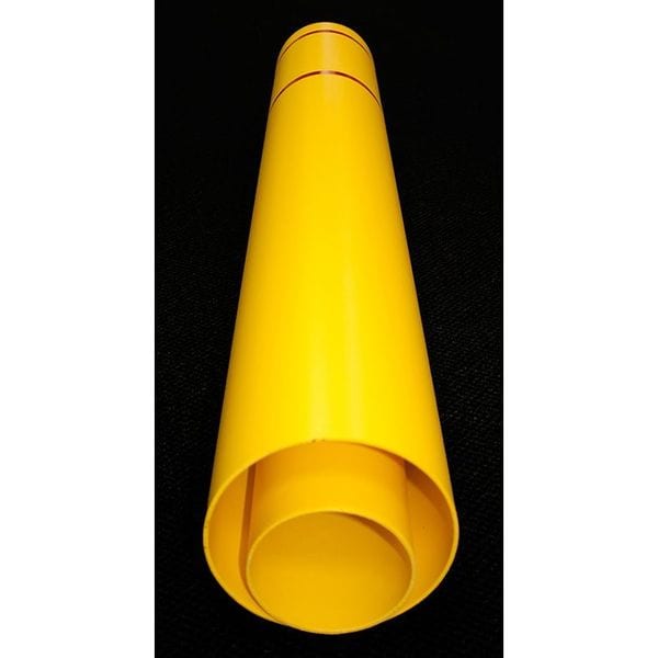 Post Sleeve, 7 In Dia., 72 In H, Yellow