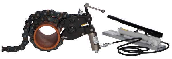 Hydraulic Pipe Cutter, 6 to 18 in. Cap