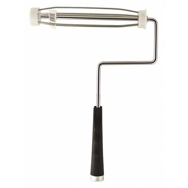 Paint Roller Frame, 5 Wire Cage, Plastic Handle, 9