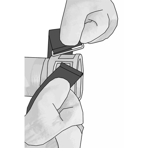 Back-to-Back Strap, No Adhesive, 25 in, 2 in Wd, Orange, 10 PK