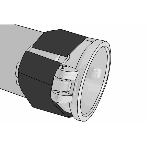 Back-to-Back Strap, No Adhesive, 18 in, 2 in Wd, Orange, 10 PK